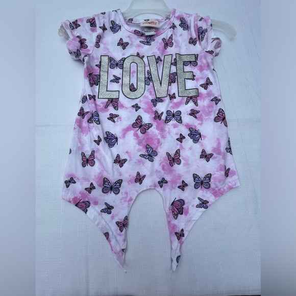 Girls heart pink| Short Sleeve t-shirt | Size: 5/6 - Picture 1 of 6